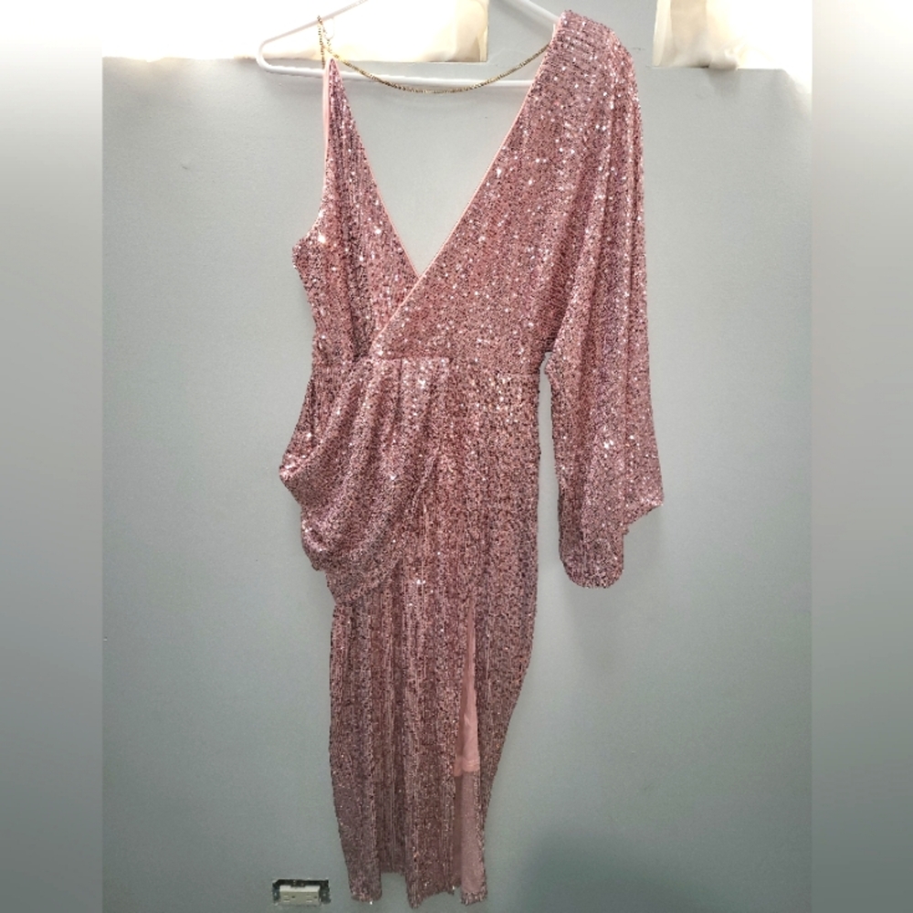 shein pink glitter dress | Dresses | Shein Oneshoulder Sequin shein prom dresses